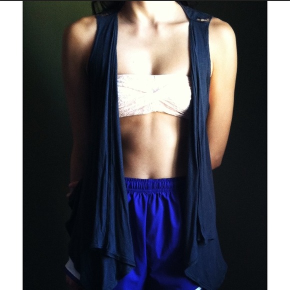 Charcoal Grey Tank Cardigan