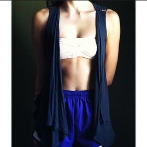 Charcoal Grey Tank Cardigan