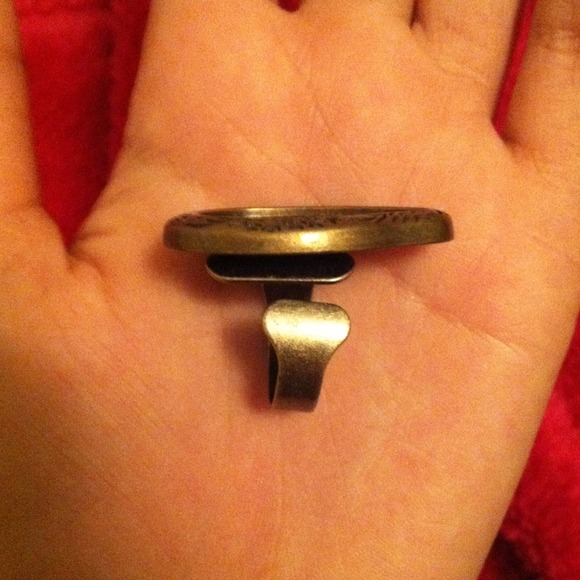 Peacock feather ring - Picture 2 of 2