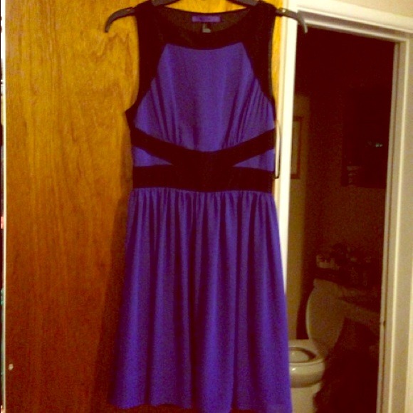 NWT purple chiffon dress