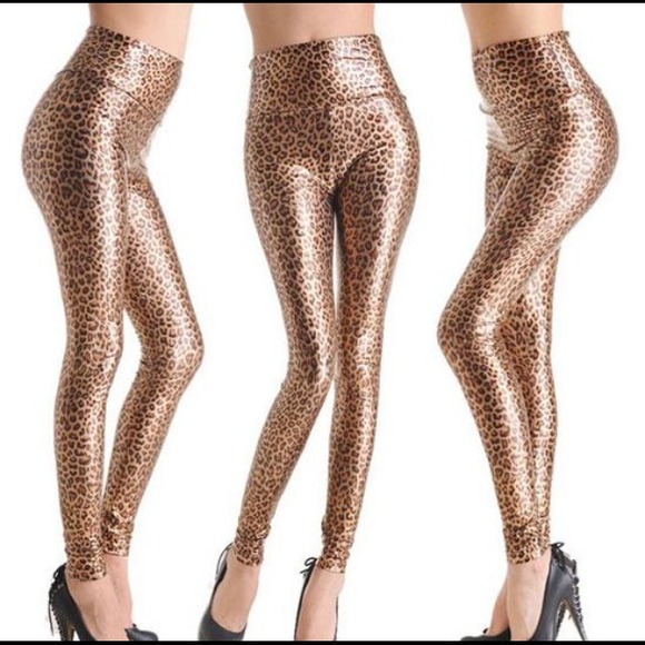 Faux leather leggings