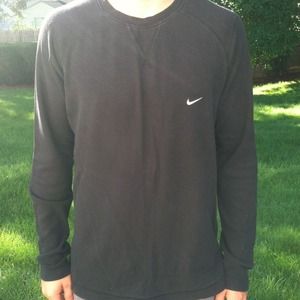 Mens large Nike black long sleeve sweater