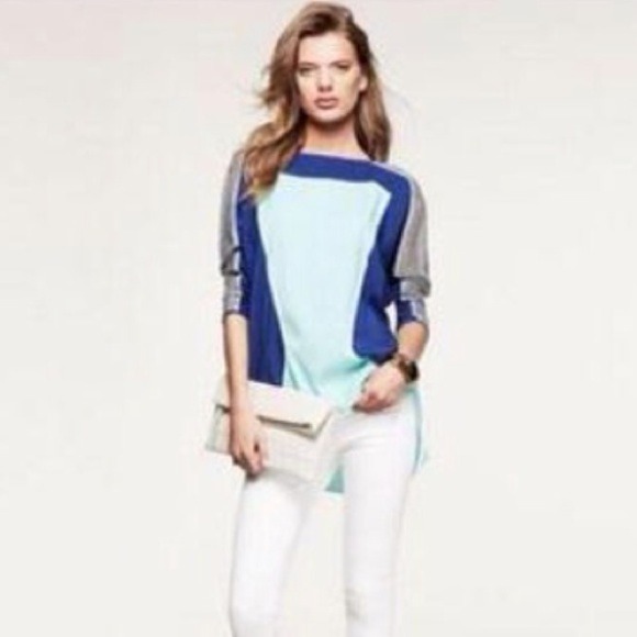 Express Tops - Express Fashion Star Geo Mesh Top