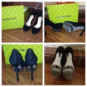 Gianni Bini black heels! WORN ONLY ONCE! Size 6.5!