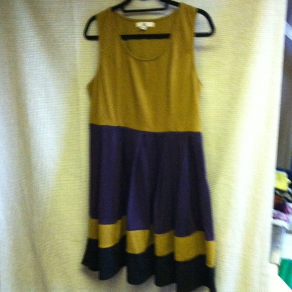 📦SOLD***450. Modcloth Color Block Skater