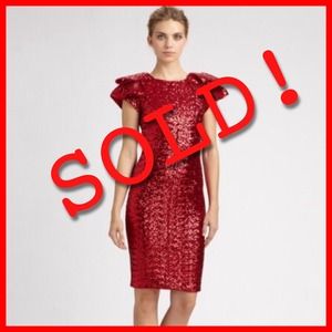 🚫SOLD🚫🎉Host Pick🎉 Red Sequin Cocktail Dress