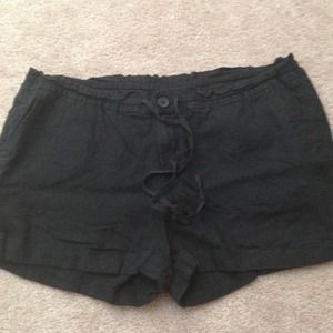 Old Navy Black Linen Shorts