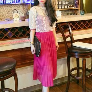 *SOLD* Vintage looking Ruffled Scoop Neck Dress