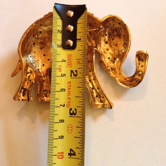 Fashion Jewelry | 2 3/4" Elephant Pin - Picture 3 of 4