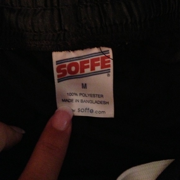 ❌Sold❌ Black/Zebra Soffe Athletic Shorts - Picture 2 of 2