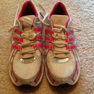 SOLD!!! Adidas pink and white sneakers