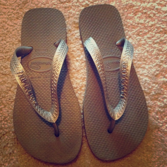 Silver top havianas