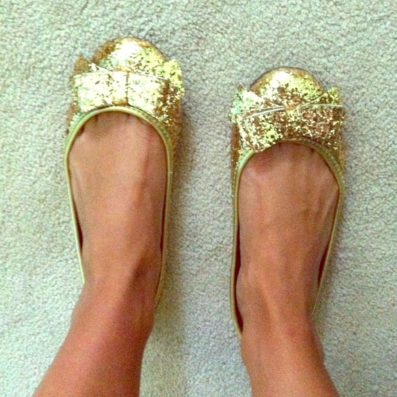 gold 6 1/2 bow flats