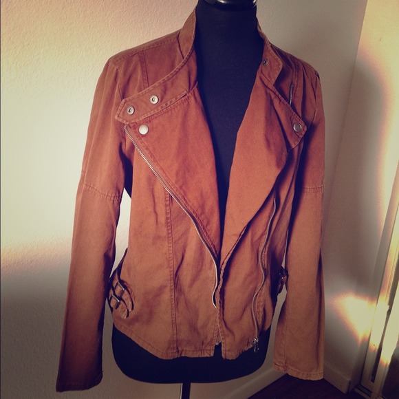 Brown Moto Jacket