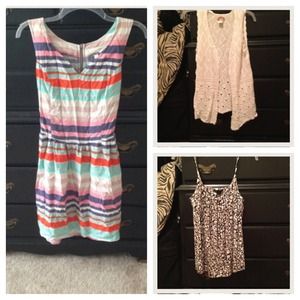 ❗Bundle❗Striped knee length dress