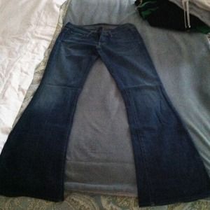 Low rise flare jeans