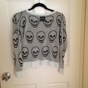 White Brand new skull sweater!