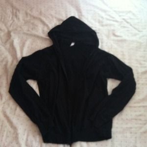 Black zip up hoodie