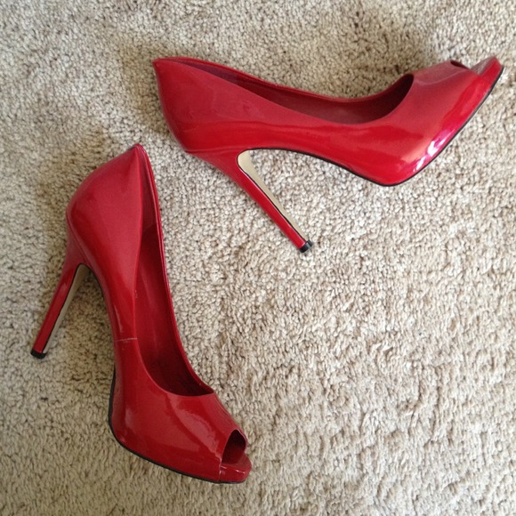 SOLD Red BCBGeneration Peep Toes