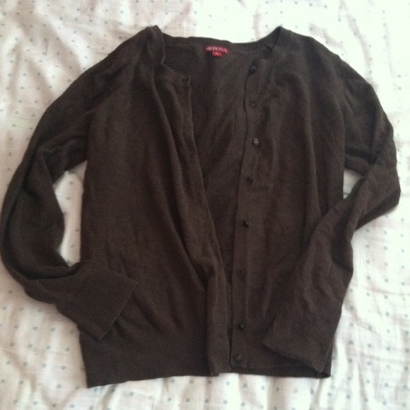 Brown cardigan