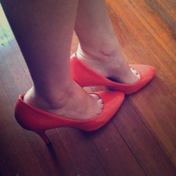Orange heels
