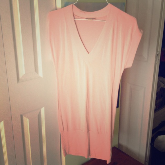 Light pink sweater dress
