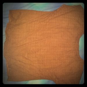 Flower cut out, faux leather top!