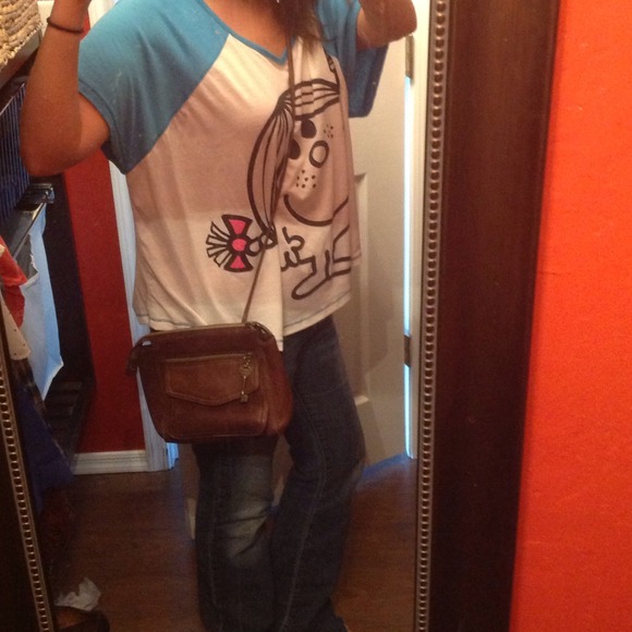 BUNDLED! Crossbody brown leather bag - Picture 4 of 4