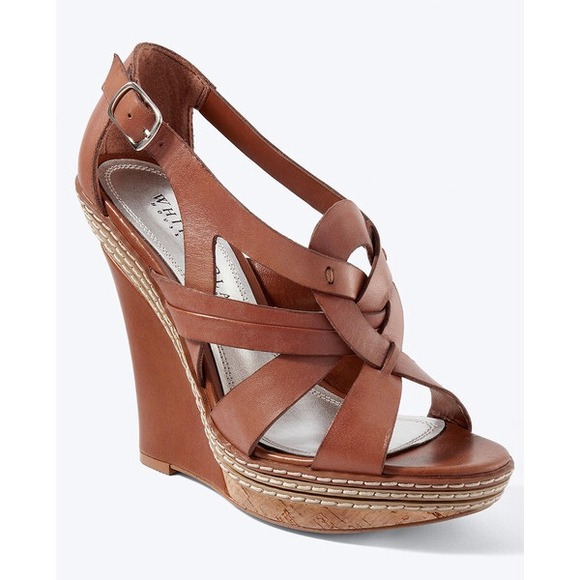 💕Womens Leather Wedge by White House Black Market