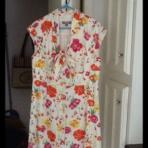 Multi colored floral dress