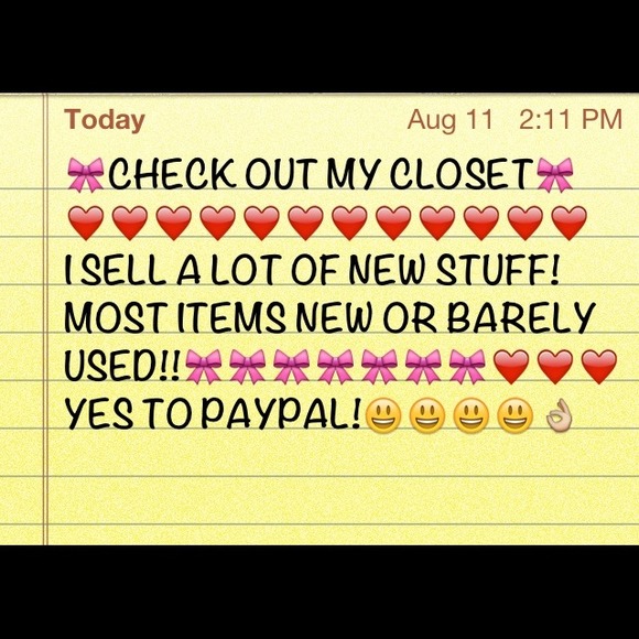 CHECK OUT MY CLOSET!GREAT ITEMS!YES PP,MAKE OFFER