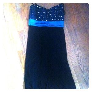 Teal and black multipurpose dress