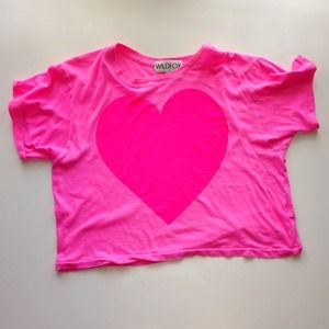 Wildfox Tops - Wildfox heart crop Wildfox Tops - Wildfox heart crop