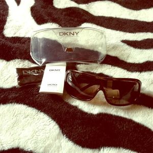 DKNY sunglasses & Dooney wristlet