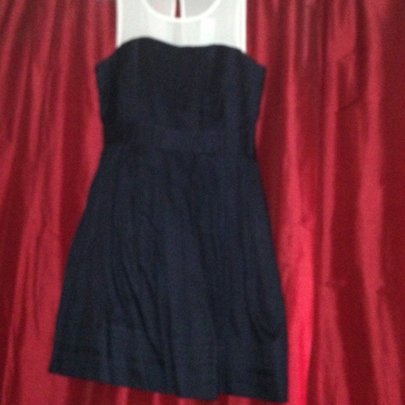Navy and white Loft dress size 8