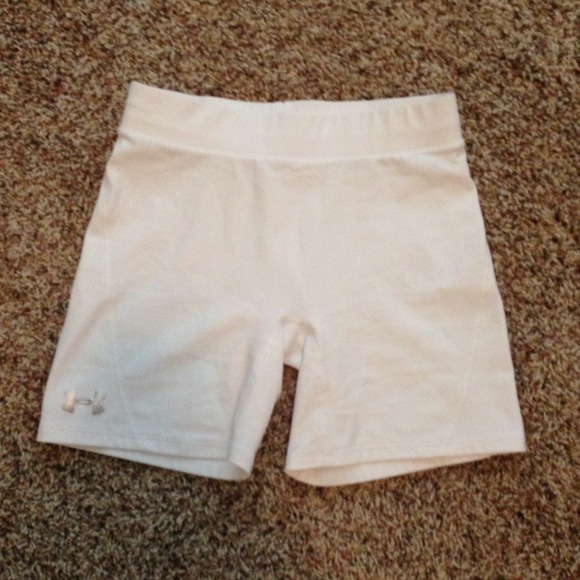 Under Armour White Compression Shorts