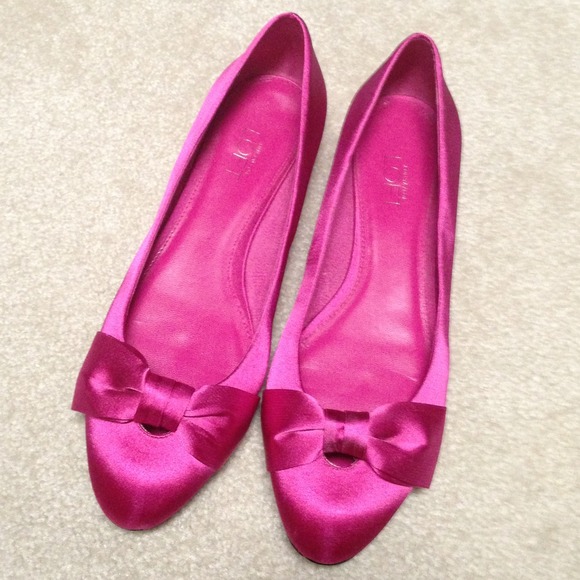 Hot pink Flats from The Loft