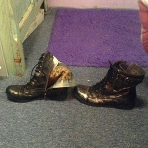 RESERVED!!!!  G by guess authentic combat boots