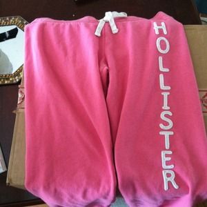 Pink Capri Hollister sweatpants