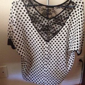 medium polka dot shirt