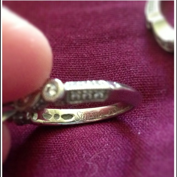 Simon G Wedding Ring Set - Picture 2 of 4