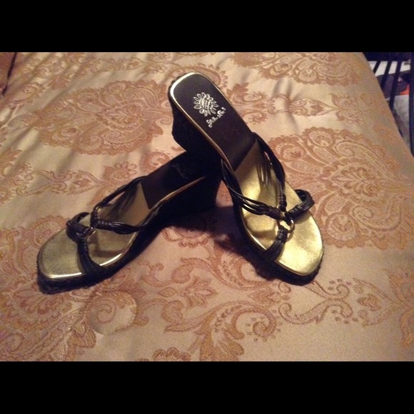 Yellow Box Brown Wedge Sandal Delano