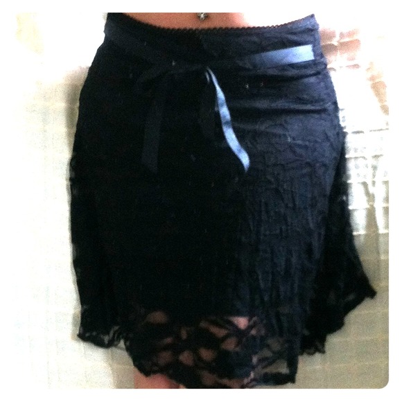 Black Lace Skirt