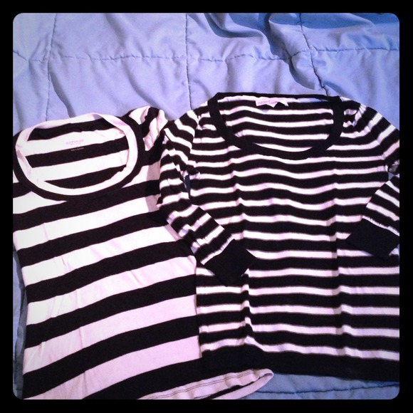 💔 SOLD Two striped shirts! Express and Old navy