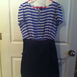 Nautical striped dress