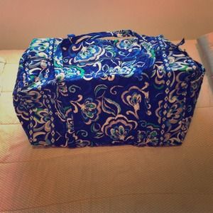 Vera Bradley large Mediterranean Blue Duffle