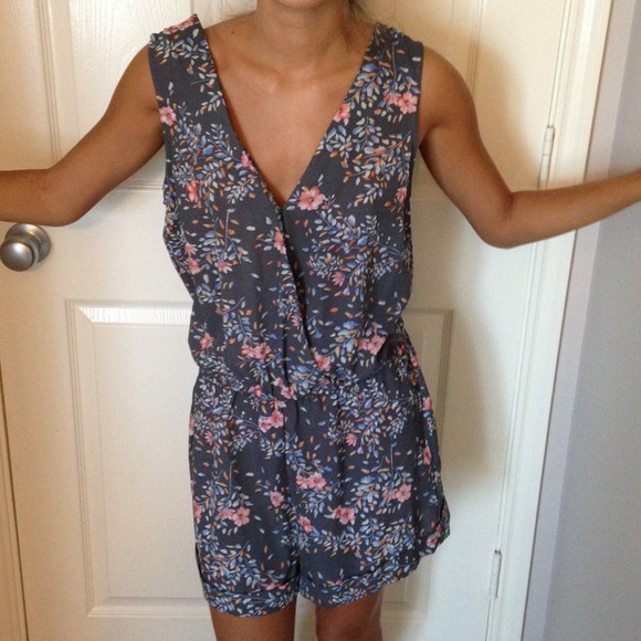 F21 Floral Romper