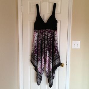 Silky Hankerchief Dress