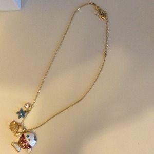 Betsy Johnson fish necklace
