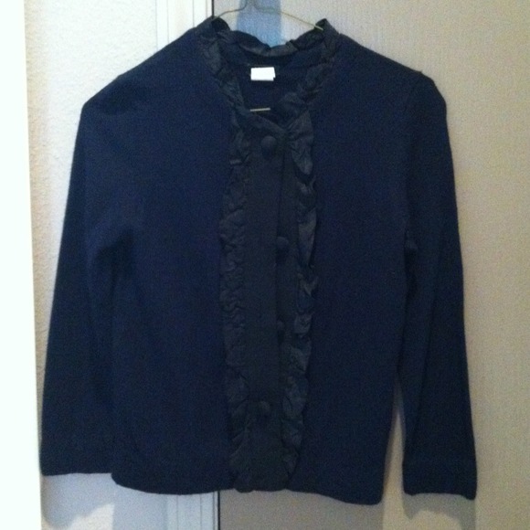 JCrew Navy Wool Sweater